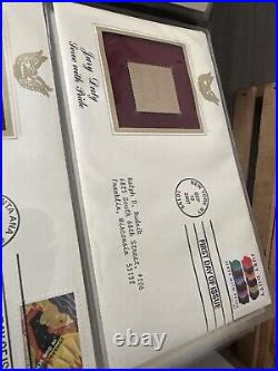 Golden Replicas Of United States Stamps Album Q & Proof Replicas 22kt Gold NEW