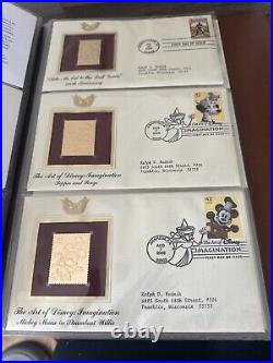 Golden Replicas Of United States Stamps Album Q & Proof Replicas 22kt Gold NEW