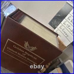 Golden Replicas Of United States Stamps Album S & Proof Replicas 22kt Gold NEW
