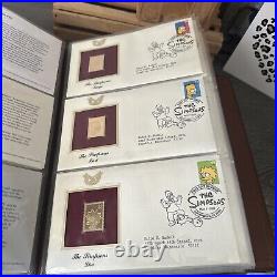 Golden Replicas Of United States Stamps Album S & Proof Replicas 22kt Gold NEW