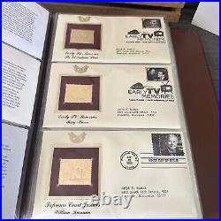 Golden Replicas Of United States Stamps Album S & Proof Replicas 22kt Gold NEW