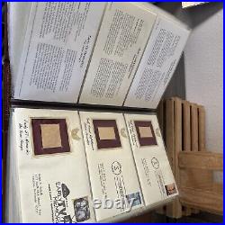 Golden Replicas Of United States Stamps Album S & Proof Replicas 22kt Gold NEW