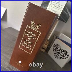 Golden Replicas Of United States Stamps In Album B & 22 Karat Gold Proofs NEW