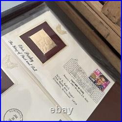 Golden Replicas Of United States Stamps In Album B & 22 Karat Gold Proofs NEW