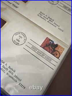 Golden Replicas Of United States Stamps In Album E & 22 Karat Gold Proofs NEW