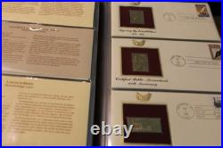 Golden Replicas of United States Stamps Surfaces 22K Gold 75 Stamps First Issue