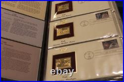 Golden Replicas of United States Stamps Surfaces 22K Gold 75 Stamps First Issue