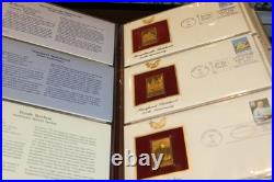 Golden Replicas of United States Stamps Surfaces 22K Gold 75 Stamps First Issue