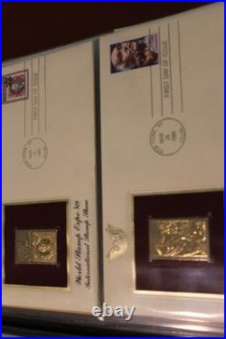 Golden Replicas of United States Stamps Surfaces 22K Gold 75 Stamps First Issue