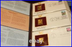 Golden Replicas of United States Stamps Surfaces 22K Gold 75 Stamps First Issue