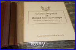 Golden Replicas of United States Stamps Surfaces 22K Gold Collection 41 Stamps