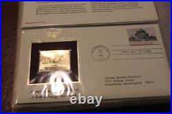 Golden Replicas of United States Stamps Surfaces 22K Gold Collection 41 Stamps