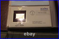 Golden Replicas of United States Stamps Surfaces 22K Gold Collection 41 Stamps