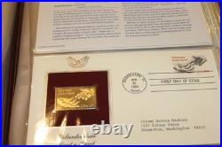 Golden Replicas of United States Stamps Surfaces 22K Gold Collection 41 Stamps
