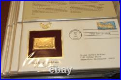 Golden Replicas of United States Stamps Surfaces 22K Gold Collection 41 Stamps