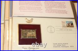 Golden Replicas of United States Stamps Surfaces 22K Gold Collection 41 Stamps