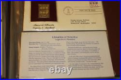 Golden Replicas of United States Stamps Surfaces 22K Gold Collection 41 Stamps