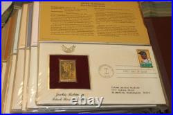Golden Replicas of United States Stamps Surfaces 22K Gold Collection 41 Stamps