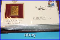Golden Replicas of United States Stamps Surfaces 22K Gold Collection 81 Stamps