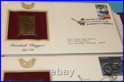 Golden Replicas of United States Stamps Surfaces 22K Gold Collection 81 Stamps