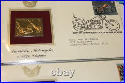 Golden Replicas of United States Stamps Surfaces 22K Gold Collection 81 Stamps