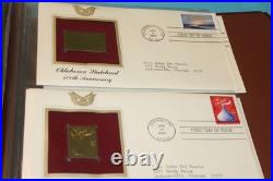 Golden Replicas of United States Stamps Surfaces 22K Gold Collection 81 Stamps