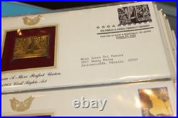 Golden Replicas of United States Stamps Surfaces 22K Gold Collection 81 Stamps