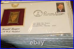 Golden Replicas of United States Stamps Surfaces 22K Gold Collection 81 Stamps