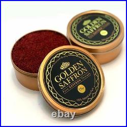 Golden Saffron, Finest Pure Premium All Red Saffron Threads, Grade A+