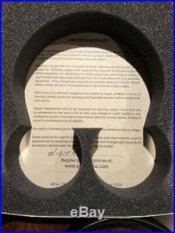 Grado SR325e Audiophile Headphones with All Original Packaging Mint Condition