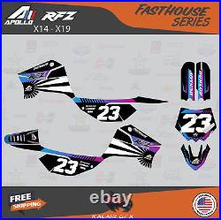 Graphics Decal Kit For Apollo RFZ X4 X5 X6, X14 to X19 all years FH Purple