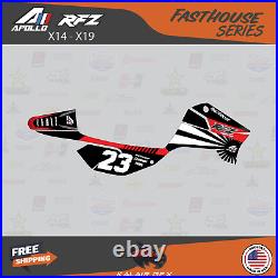 Graphics Decal Kit For Apollo RFZ X4 X5 X6, X14 to X19 all years FH Red