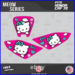 Graphics Kit for Honda CRF70 All Years CRF 70 CRF-70 Meow Series Magenta