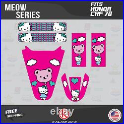 Graphics Kit for Honda CRF70 All Years CRF 70 CRF-70 Meow Series Magenta