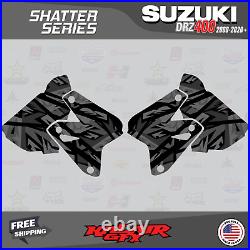 Graphics kit for Suzuki DRZ400 SM S E (All years) Shatter Series Smoke