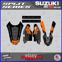 Graphics kit for Suzuki DRZ400 SM S E (All years) Split Series Orange