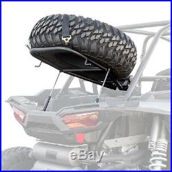 HMF Racing IQ Spare Tire Mount Rack Black Polaris RZR XP 1000 Turbo 4 All Years