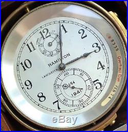 Hamilton Old Marine Chronometer load manual all original number 694