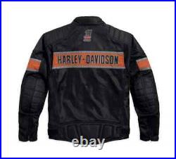 Harley Davidson Men's Trenton Mesh Riding Jacket Motorcycle Mesh Fabric Jacket
