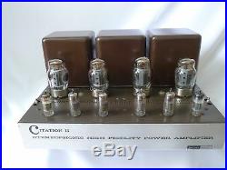 Harman Kardon Citation II 2 tube amp Amplifier RARE ALL ORIGINAL