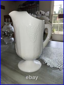 Harvest Milk Glass Pitcher by COLONY 11 Tall Free Shipping
