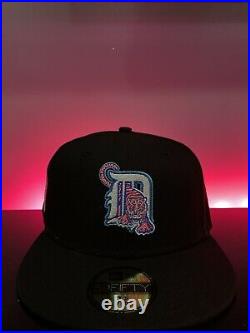 Hat Club Exclusive Aux Pack Black Detroit Tigers 2005 All Star Patch Sz 7 5/8