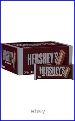 Hershey's Milk Chocolate Flavour Bar 40g (Pack of 24) With Free Shipping Hershey's Milk Chocolate Flavour Bar 40g (Pack of 24) With Free Shipping