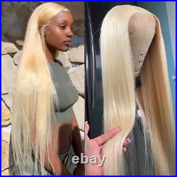 Honey Blonde 613 Lace Frontal Human Hair Wigs Hd Pre Plucked Bone Straight Wig