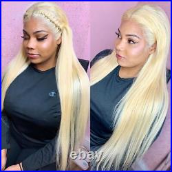 Honey Blonde 613 Lace Frontal Human Hair Wigs Hd Pre Plucked Bone Straight Wig