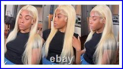 Honey Blonde 613 Lace Frontal Human Hair Wigs Hd Pre Plucked Bone Straight Wig