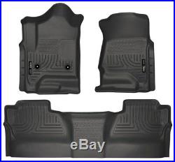 Husky Liners 98231 Weatherbeater Floor Mat 2014-2016 Silverado Sierra Crew Cab