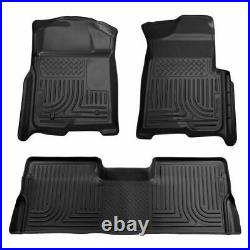 Husky Liners WB Black Floor Mats For Ford F-150 Super Crew Cab 2009-2014 98331