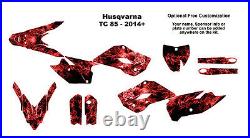 Husqvarna TC85 graphics TC 85 dirt bike decal kit NO9500 Red