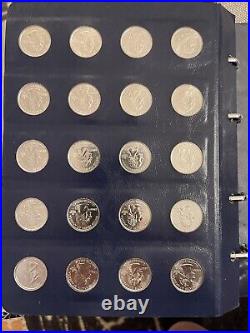 ID 1539. 1999-S to 2008-S 50 State & Terr Qtrs in Album